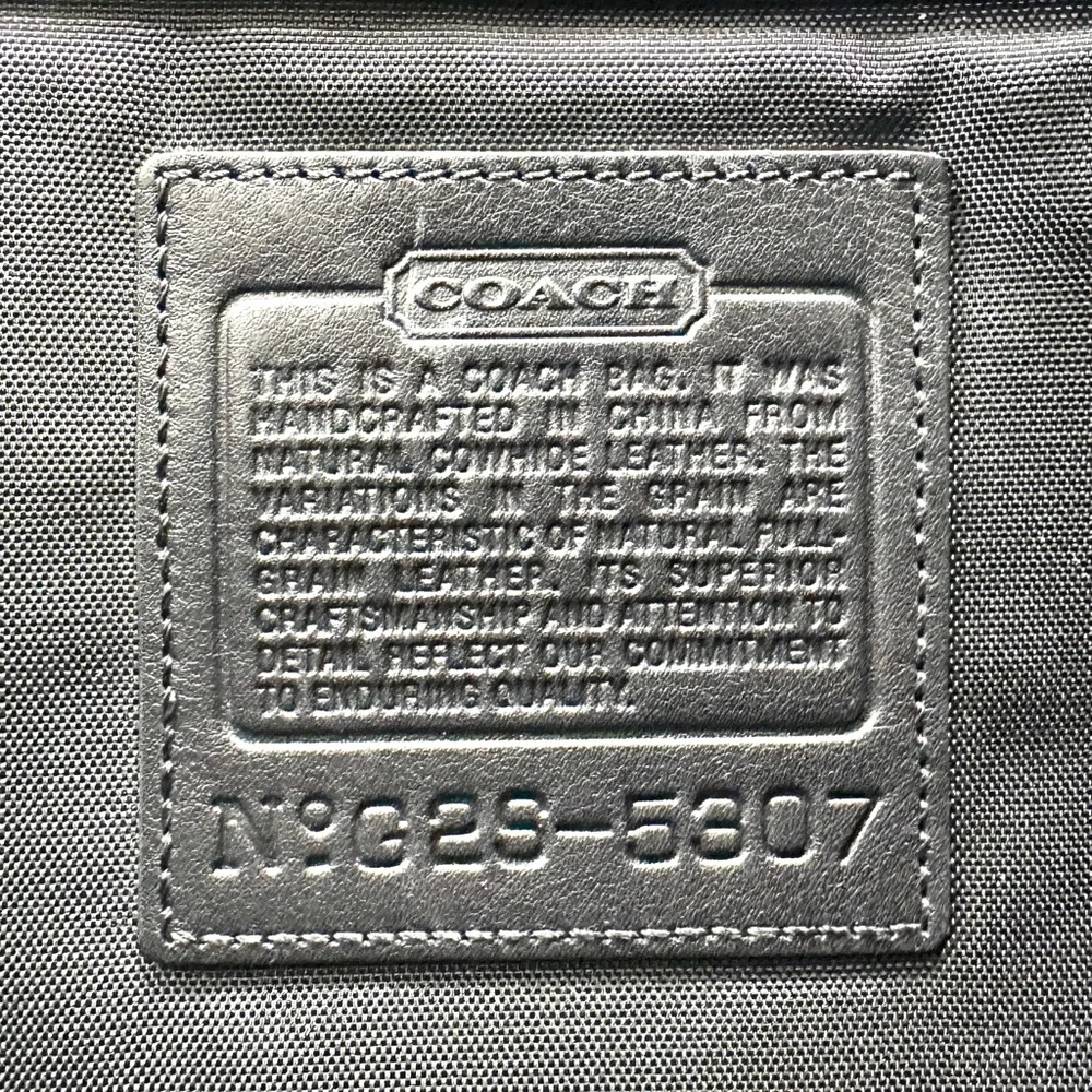 Coach Vintage Metro 5307 Black Leather Large Laptop Briefcase Bag Lock Keys